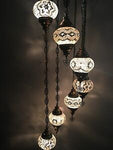Turkish Mosaic Chandelier (7 globes/bulbs)